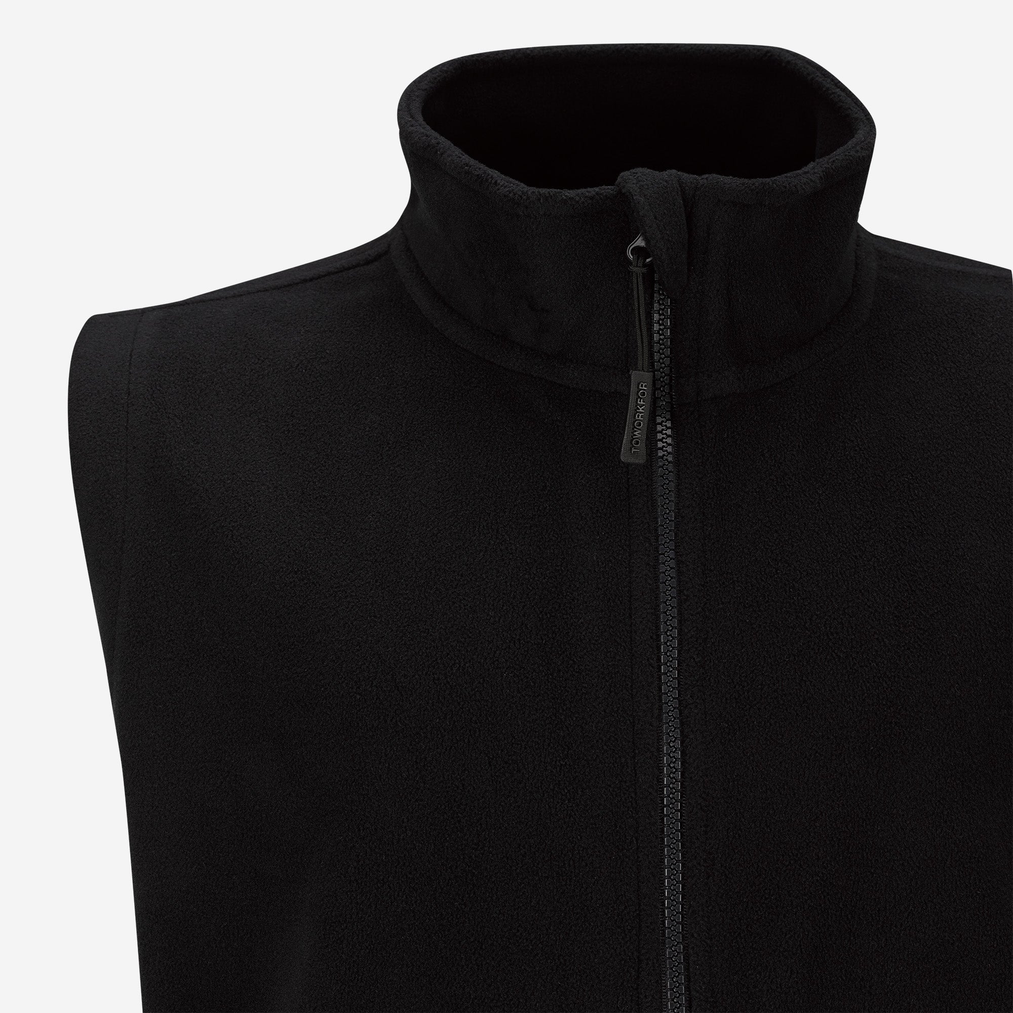 BLACK FLEECE VEST