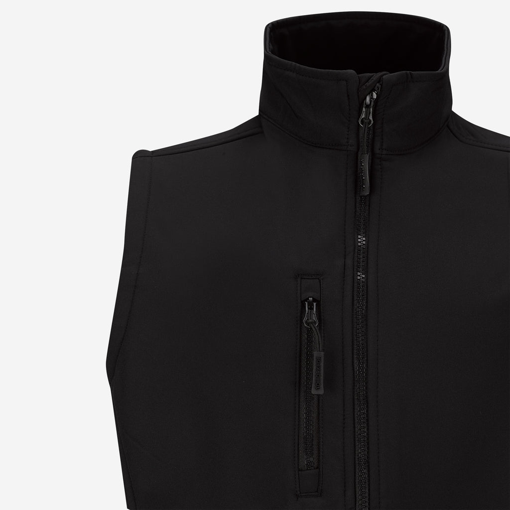 BLACK SOFTSHELL VEST