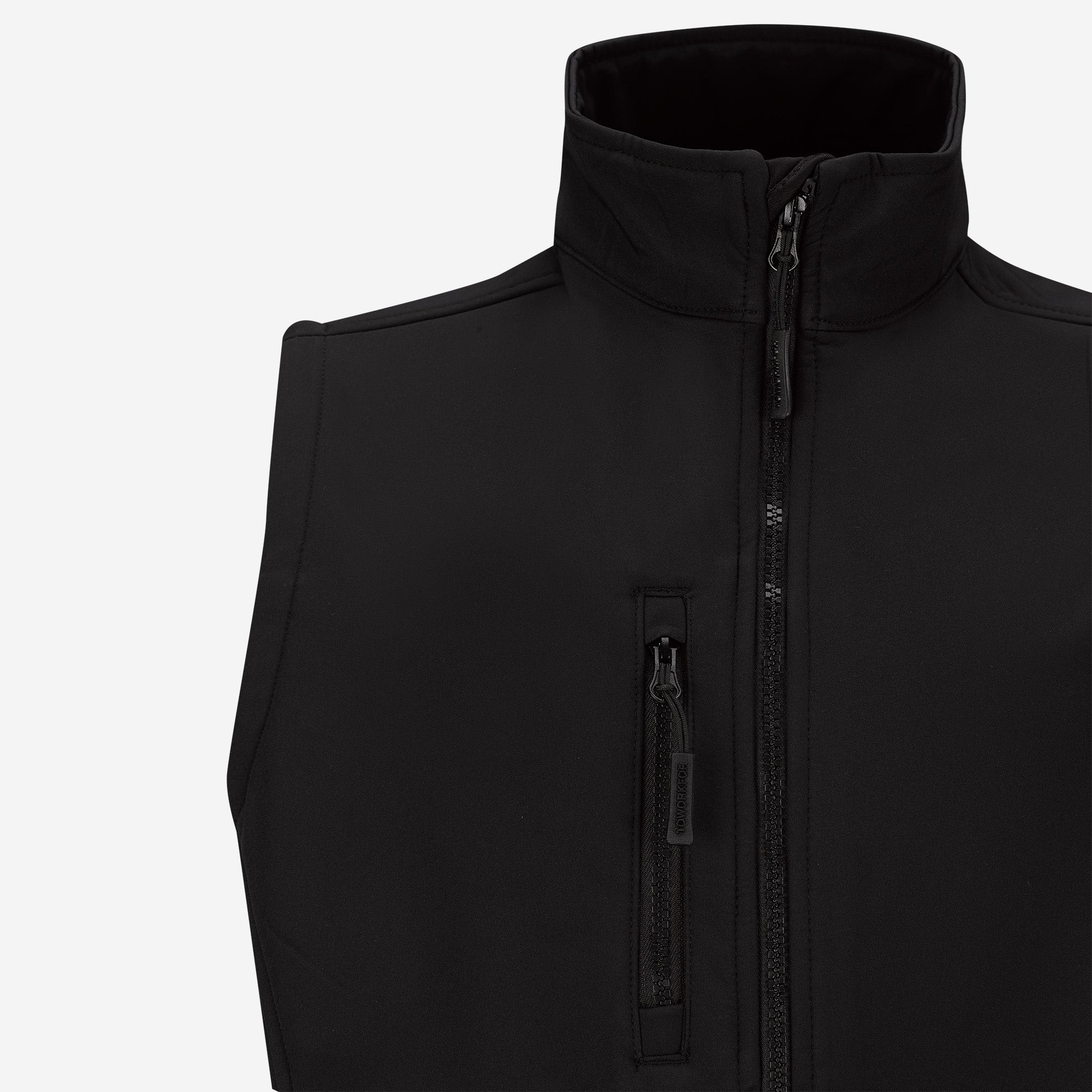 BLACK SOFTSHELL VEST
