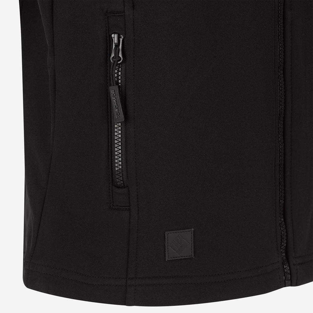 BLACK SOFTSHELL VEST