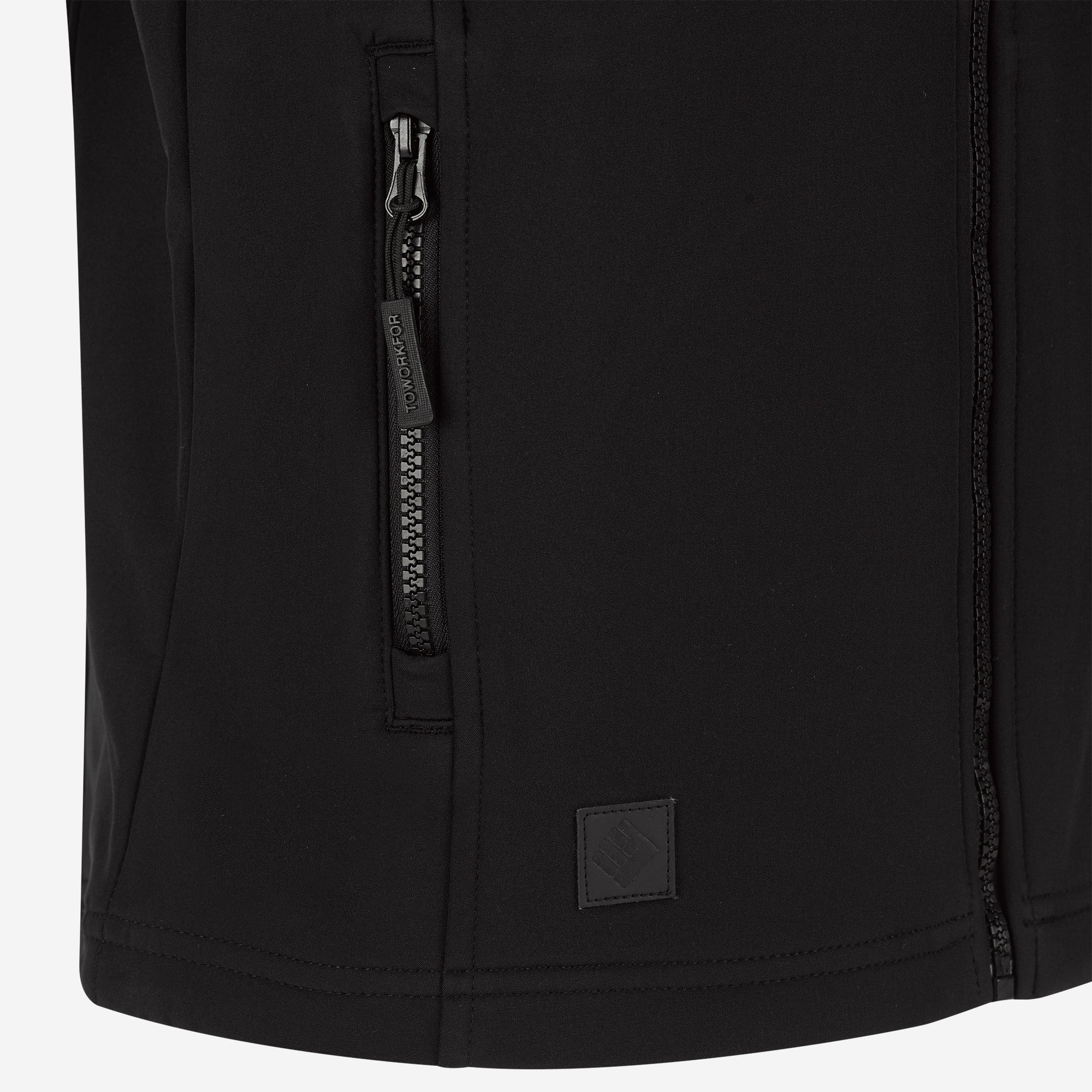 BLACK SOFTSHELL VEST
