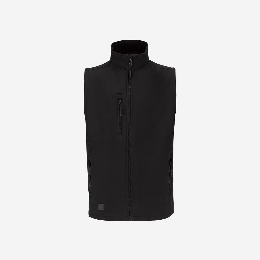 BLACK SOFTSHELL VEST